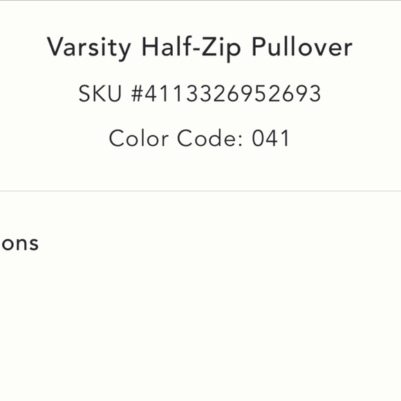 Anthropologie moth varsity ribbed half zip blue white striped sweater medium - Picture 15 of 17